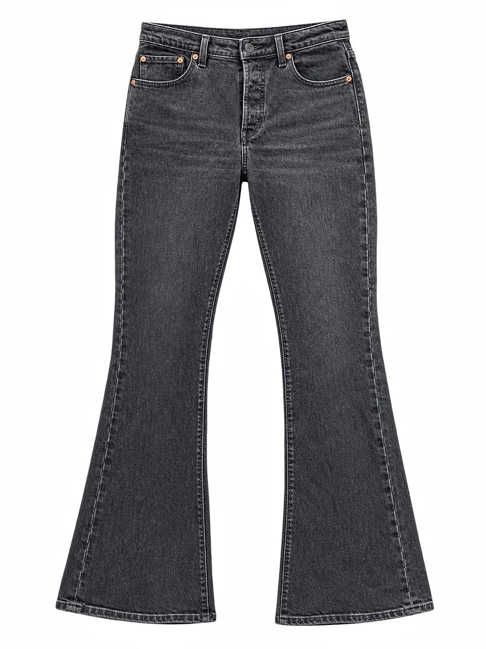 Levi's Ribcage Wide Leg Jeans Black Waist 29